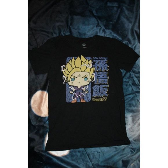 POP! Tee DragonballZ Son Gohan Men's‎ Short Sleeve T-shirt Size Small - Picture 1 of 3